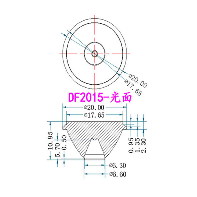 单颗透镜 DF20系列-光面